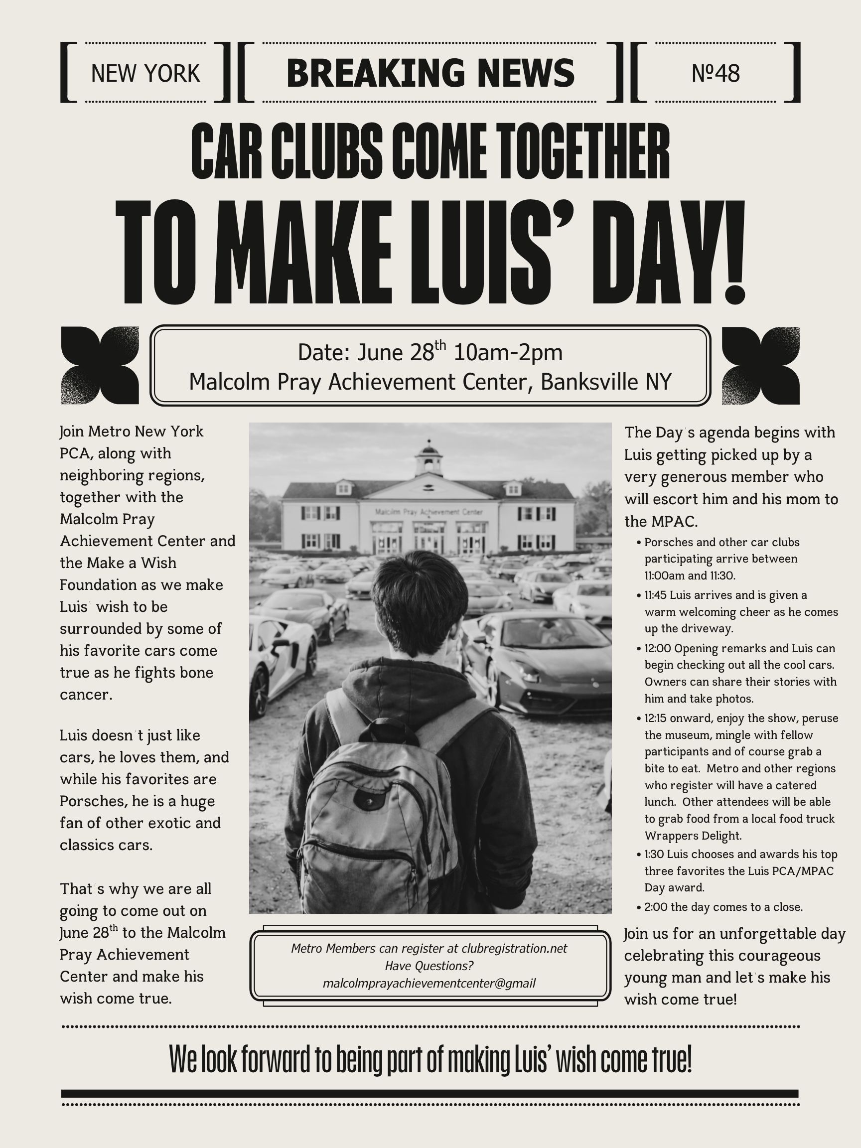 Malcolm Pray Make Luis' Day